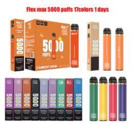 Cgarette Good Pen Local Warehouse Original Flex maxi 5000 Puffs 850mah12ml pre filling device disposable e-cigarette authorization 17 Flavours puff tornado