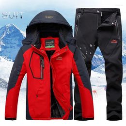 Skiing Jackets Winter Ski Suit Men Jacket Pants Sets Waterproof Windproof Thicken Warm Snow Clothes For