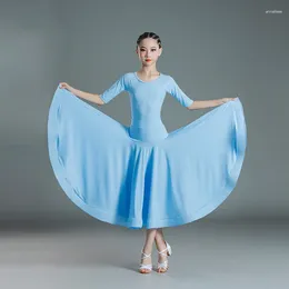 Stage Wear Children Ballroom Dance Competition Dress Bodysuit Skirt Standard Dancing Costume Tango Modern Performance VDB6420