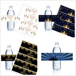 Party Decoration 6/10/20pcs Eid Mubarak Bottle Labels Ramadan Adhesive Sticker For Muslim Islamic Festival Al-fitr Decorations.