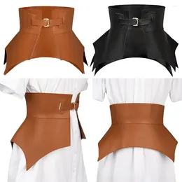Belts Fashion Classic Vintage Skirt Dress Coat Leather Waistband Punk Wide Stretch Cummerbunds Elastic Corset Band