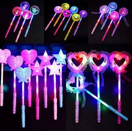Glowing magic glow stick, flash fairy stick, night market, children's toy stall, popular style, push scan code, small gift