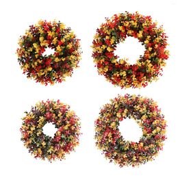 Decorative Flowers Christmas Wreath Housewarming Gifts Ornament Winter Front Door For Display Wall Farmhouse