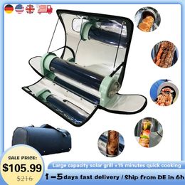 Solar Oven Portable Oven - 4.5L Stove Solar Cooker Kit BBQ Grill Solar Oven with Portable Case Outdoor Solar Grilling Oven 240308