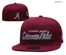 2024 All Team Fan's USA College Baseball Adjustable Alabama Crimson Tide Hat On Field Mix Order Size Closed Flat Bill Base Ball Snapback Caps Bone Chapeau b3