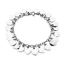 Designer -Ketten -Armband Luxus Mehrere Herzarmbänder für Frauen Edelstahl Paar Stränge Kette auf Hand Schmuck Geschenke Accessoires Großhandel Großhandel