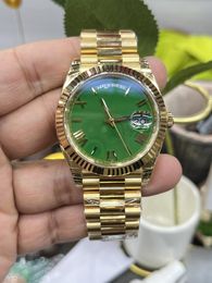 2024 QC U1F Mens watch designer mechanical automatic watches 41mm dark green dial 3328 movement 904L stainless steel gold watch sapphire waterproof Wristwatches