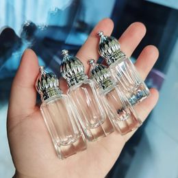 3ml 6ml Clear Glass Roll-On Bottle Mini Empty Essential Oil Roll-On Bottle Rollerball Perfume Container with Lid