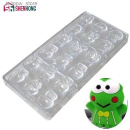Baking Moulds SHENHONG Frog Chocolate Molds Polycarbonate Chocolate Mould New Design Chocolate DIY Mold Candy Mould L240319