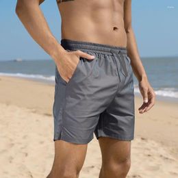 Men's Shorts Monochromatic Flash Casual Pants Large Size Inside With Mesh Gauze Seaside Travel Beach