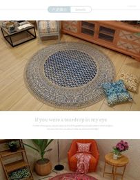 Carpets 6852 Nordic Tie-Dye Carpet Wholesale Plush Mat Living Room Bedroom Bed Blanket Floor Cushion For Home Decoration