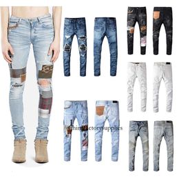 Designer Jeans for Mens Fashion Womens Designers Denim Pant Man Sweatpants Jean Ripped Black Blue Pants Street Wear Megogh CXD2307292