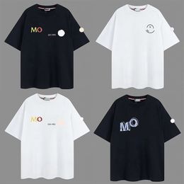 Mens tshirt designer t shirt embroidered badge loose casual case pure cotton round neck shirt women's casual versatile printed pattern shirts short sleeves