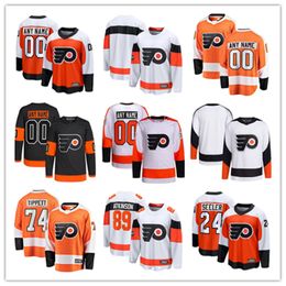 Philadelphia Custom Flyers Hokey Formaları 77 Erik Johnson 62 Olle Lyckell 25 Ryan Poehling 32 Felix Sandstrom 18 Marc Staal 5 Egor Zamula 11 Travis Konecny