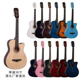 Guitar Guitar 38 Inch Folk Song Beginners Beginners Practise Student Guitar Can Be Customised