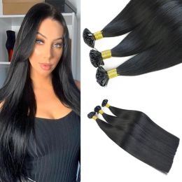 Extensions Full Cuticles 100% Virgin Human Hair Double Drawn Thick Bottom Keratin Flat Tip Hair Extensions from Russian 100g/pc