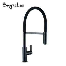 Kitchen Faucets Alba Matt Black Mixer Faucet For Sink With Head For Sprayer High Arch Single Hole Single Handle Knob Down Sprayer Docking Kitchen Faucet 240319