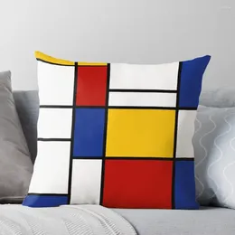 Pillow De Stijl #2 (Mondrian Inspired) Throw Decorative S For Living Room Custom Pillowcases Pillows