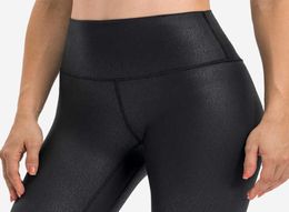 02 gilded nude leather yoga pants women039s leggings high waist tight elastic sports fitness leggins gym clothes running work9046126