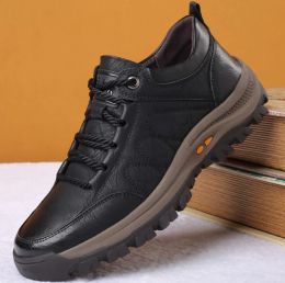 Shoes Casual Men Leather Shoes Quality Men's Casual Sneakers Designer Bussiness Outdoor Shoes For Man Driving Work Shoe