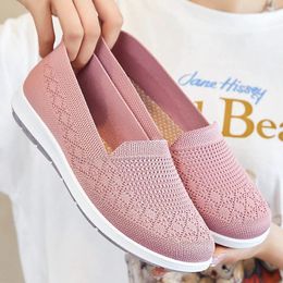 Casual Shoes Women 2024 Flat Single Soft Slip On Mesh Breathable Light Running Plus Size 41 Zapatos Mujer