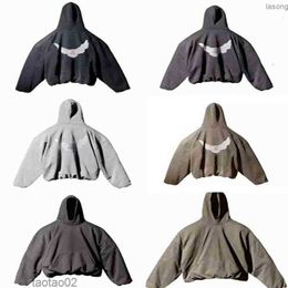 Designer Kanyes Classic Wests Luxury Hoodie Three Party Joint Name Peace Dove Printed Mens and Womens Yzys Pullover Sweater Hooded 6 Colorjkj3