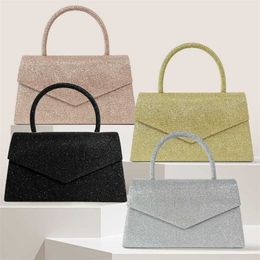 Hip Shoulder Bags Womens Handbag with Colourful Glitter Versatile Dinner Bag designer handbags tote 240311