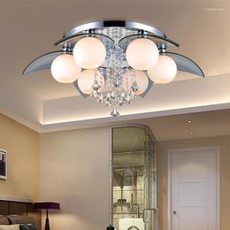 Chandeliers Modern K9 Crystal Colrful LED Light Chandelier Lamp Home Deco Glass Ball Fixture Remoter Control