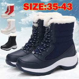 Boots Snow Women Boots Flat Ladies Shoes Platform Shoes For Women Fur Keep Warm Shoes Woman New Plus Size Botas Mujer Winter Boots
