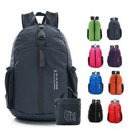 foldable backpack outdoor ultralight portable cycling knapsack climing travel pack men women sport camping backpack