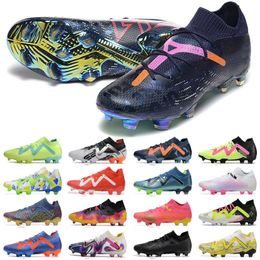 Botas de futebol Future Ultimate FG Ghost Low High Version Knit Chuteiras Chuteiras Mens Hard Natural Lawn Training Lithe Confortável Kids Football Shoes tamanho 36-45