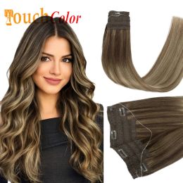 Extensions Halo Hair Extensions Human Hair Original Human Hair Natural Straight Hairpiece Clip In Hair Extension Invisible Fish Line Hair