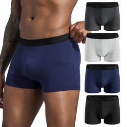 Underpants 4pcs Pack 2023 Men Panties Cotton Underwear Male Brand Boxer And Underpants For Homme Luxury Set Shorts Box Slip Kit 24319