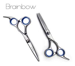 6 inch Cutting Thinning Styling Tool Hair Scissors Stainless Steel Salon Hairdressing Shears Regular Flat Teeth Blades7900809