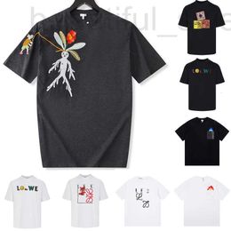 Men's T-Shirts designer Spring Mens Summer Oversized Short Sleeved Mandragora Embroideries T Shirt Melange Relaxed Fit T-shirt In Cotton Jersey Daily T-shirts 7K5J