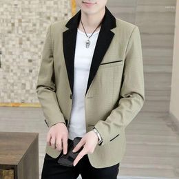 Men's Suits 2024 Male Casual Suit Jackets Blazer For Men Wedding Slim Fit Outwear Oversized Blazers Elegant Luxury Coats Korean L91