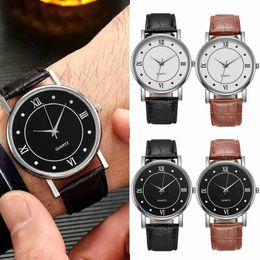 Armbanduhren Herren Business Uhren Mode Leben Wasserdicht Quarzuhr Lederband Sport Casual Armbanduhr relogios masculino 24319