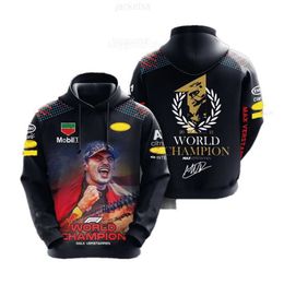 Men's Hoodies Sweatshirts 2024 Racer Red Color Bull Hoodie F1 Racing Suit Formula One Team Uniform Motorcycle Sweatshirt F1 Ov