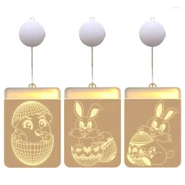 Party Decoration LED Suction Cup Easter Window Lights Themed Decorative