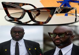 Latest Milan Catwalk Style Mens Ladies Famous Brand Sunglasses Z2613 Cat Eye Frame Temple Band Logo Vacation Travel UV Protection 9280473