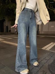 Women's Jeans Duomofu American Street Vintage High Waist Slim Flare Female Autumn Loose Casual Fashion Full Length S-XL Women