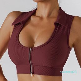 Yoga Outfit Women Sports Bra Chest Pad Vest Tops Fitness Comfortable And Shockproof Gym Running Push Up Stretchy Workout Underwear