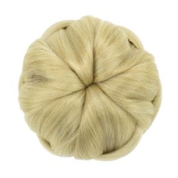 Synthetic Wigs Hair Accessories Soowee Synthetic Hair Dancer Braided Chignon Hair Cover Donut Hairpieces Scrunchie Hair Bun Wig Updo on Wedding Party 240328 240327