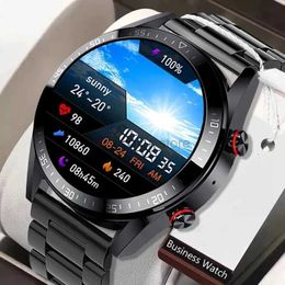 Wristwatches Xiaomi 454*454 AMOLED smart watch screen always display Bluetooth Connexion time local music weather smartwatch for men Android 240319