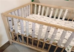 Bed Rails 12pcs Baby Bed Crib Bumper born Bumpers Infant Safe Fence Line bebe Cot Protector Unisex born Bumpers 2209085497298