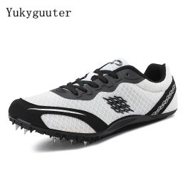 Shoes Men Track Field Shoes Women Spikes Sneakers Athlete Running Training Lightweight Racing Match Spike Sport Shoes Plus Size 3645