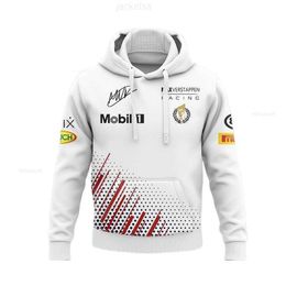 Men's Hoodies Sweatshirts F1 Racing Formula One Men_s Hoodies 3d Printed Racing Team Top Navy Blue Jersey Fall Hoodie 2024 Plu