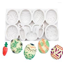 Baking Moulds Easter Eggs Silicone Mould Sugarcraft Chocolate Cupcake Fondant Cake Decorating Tools
