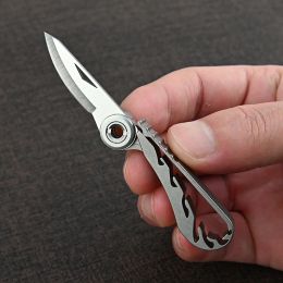 Tools Titanium Alloy Mini Folding Knife EDC Portable Keychain Pendant Unboxing Mini Knife Outdoor Camping Equipment Multi Tools Knife