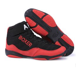 Shoes 2024 Wrestling Shoes for Men Mid Cut Anti Slip Kids Boxing Sneakers Boys Gilrs Size 3347 Weightlifting Training Shoes